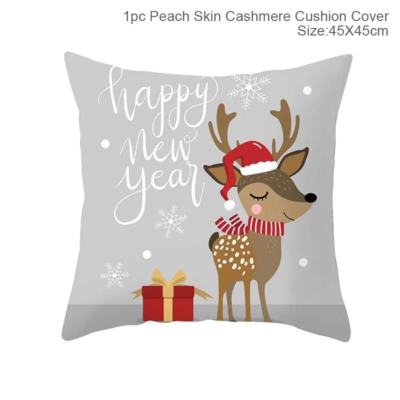 Cartoon Christmas Pillow Cover