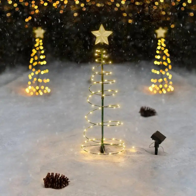 Christmas Solar Spiral Lights