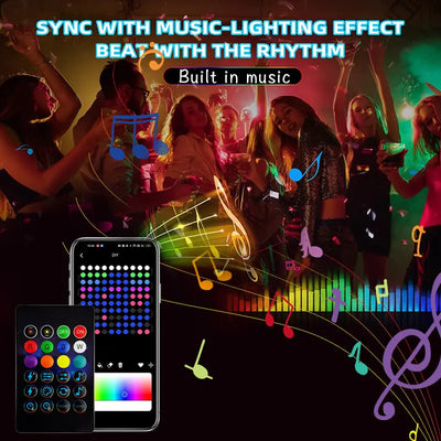 String Lights Bluetooth USB Strip Lamp Waterproof