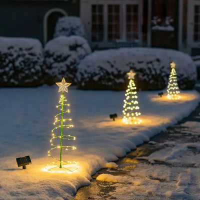 Christmas Solar Spiral Lights