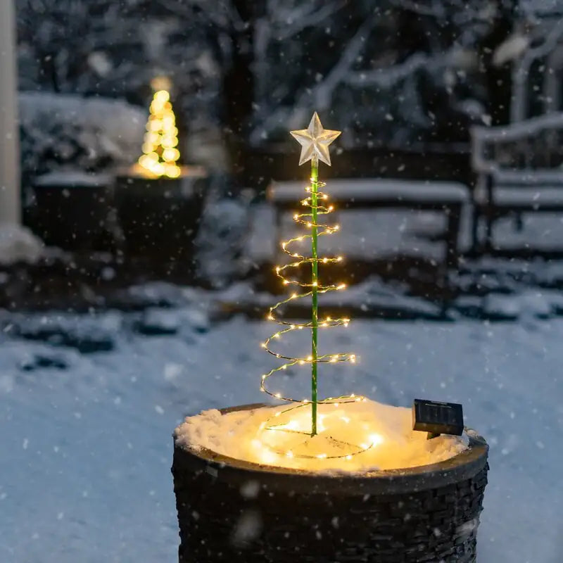 Christmas Solar Spiral Lights