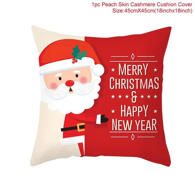 Cartoon Christmas Pillow Cover