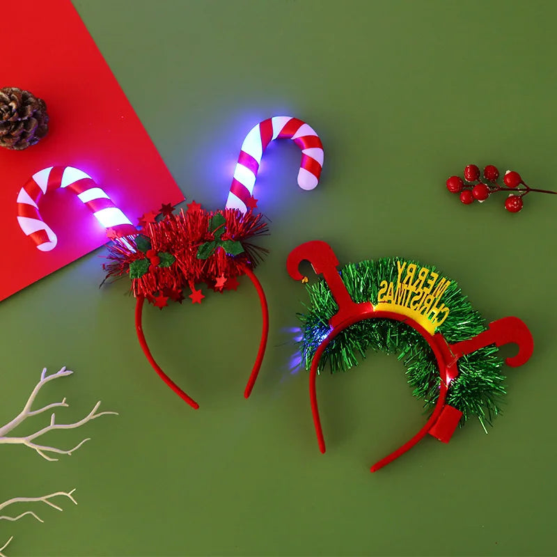 Christmas Headband with LED Lights