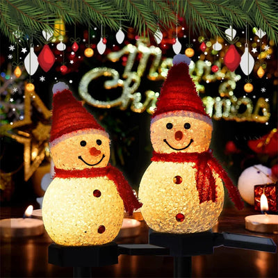 Christmas Solar Snowman Lights