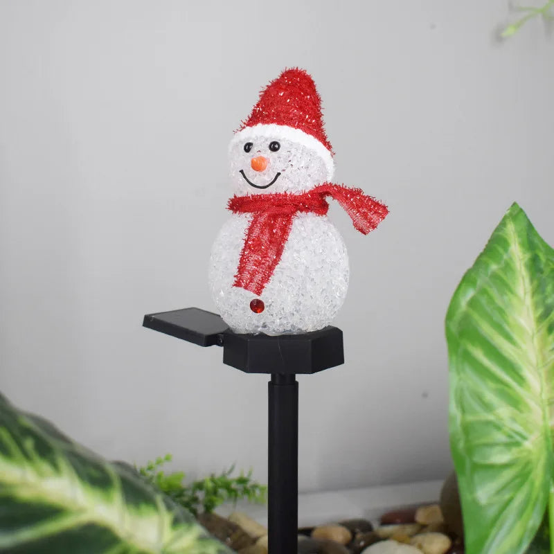 Christmas Solar Snowman Lights