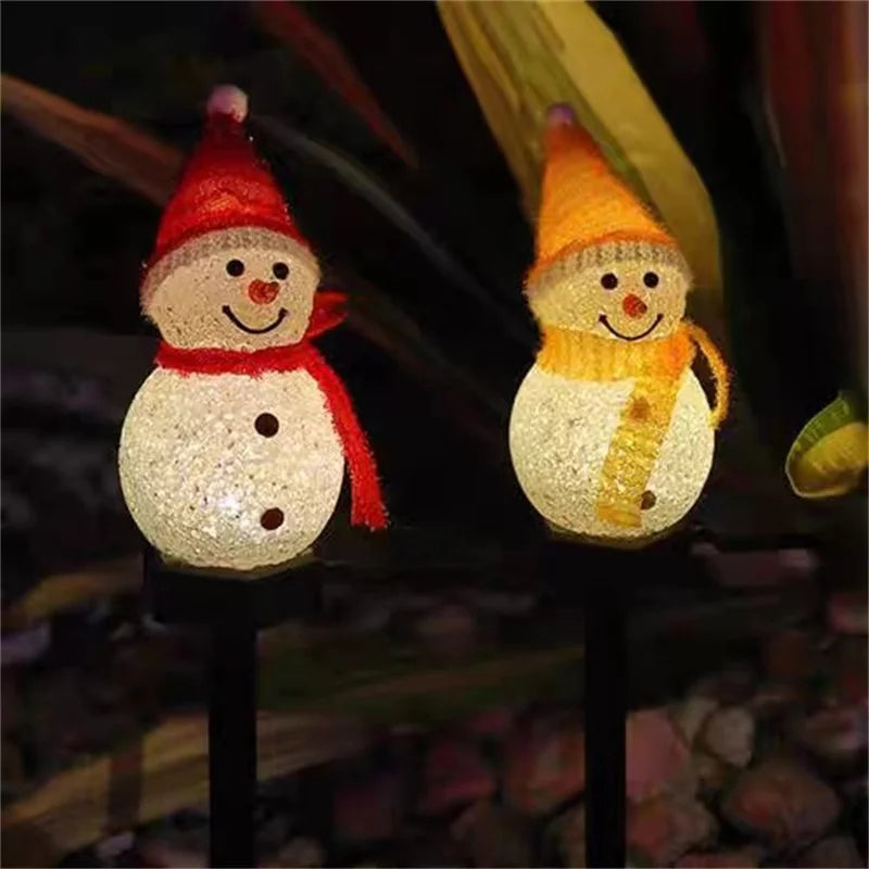 Christmas Solar Snowman Lights