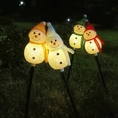 Christmas Solar Snowman Lights