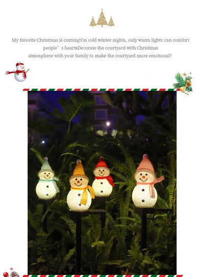 Christmas Solar Snowman Lights