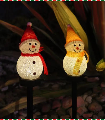 Christmas Solar Snowman Lights