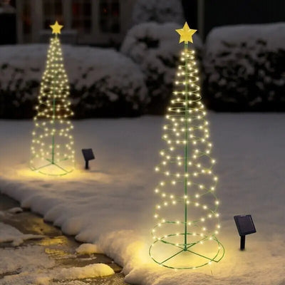 Christmas Solar Spiral Lights