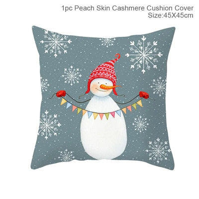 Cartoon Christmas Pillow Cover