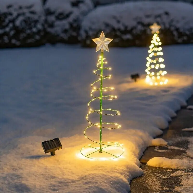 Christmas Solar Spiral Lights