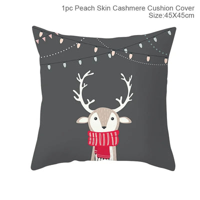 Cartoon Christmas Pillow Cover